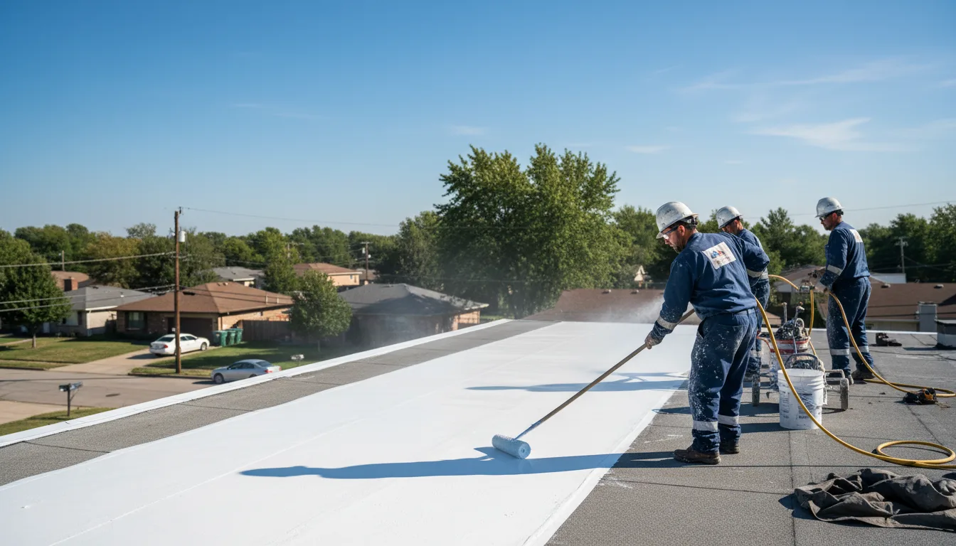 Commercial roof coating in Medina, OH near me
